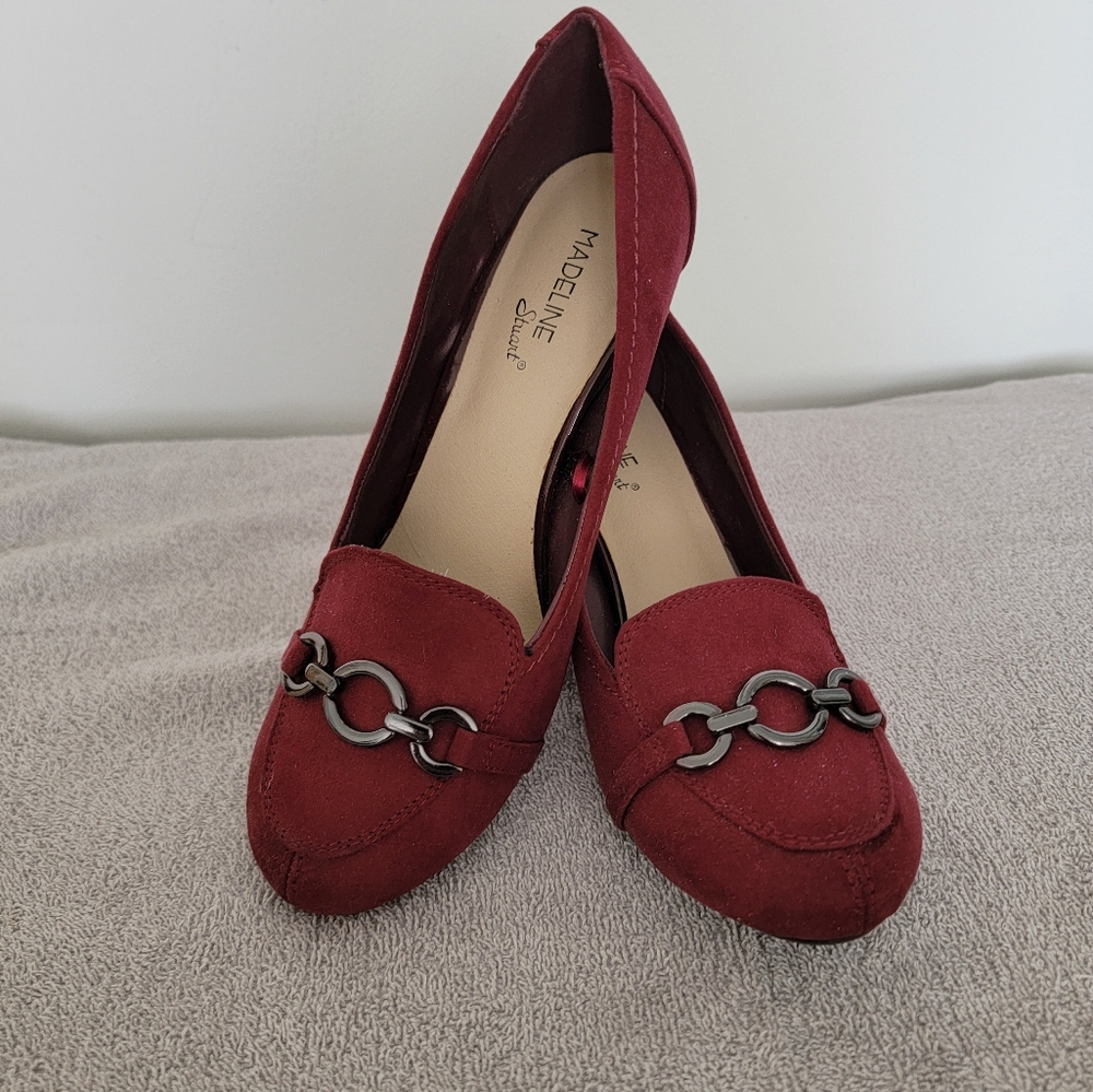 Madeline- Elegant burgundy dress shoes